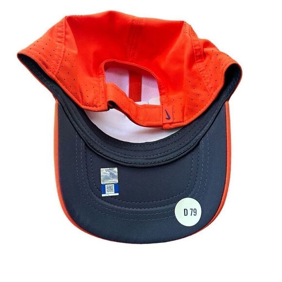 Nike Clemson Tigers Aerobill Sideline Cap Orange Unisex Adjustable Hat - Picture 4 of 6